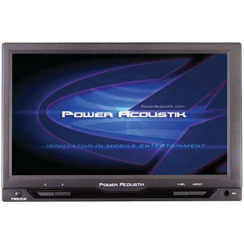 Power Acoustik 7&#34; Cut-in Widescreen Headrest Monitor With Ir