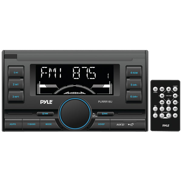 Pyle Double-din In-dash Mechless Digital Receiver With Usb And Sd Memory Card Readers Am And Fm Radio Aux Input & Remote Control