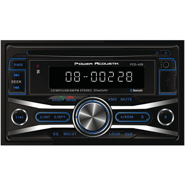 Power Acoustik Double-din In-dash Cd Receiver With 32gb Usb Playback (with Bluetooth)