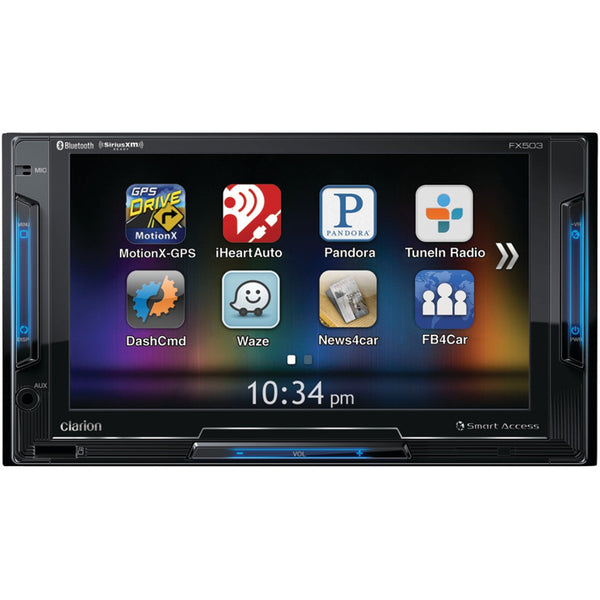 Clarion 6.2&#34; Double-din In-dash Multimedia Smart Access Receiver With Bluetooth Siriusxm Ready & Pandora Internet Radio