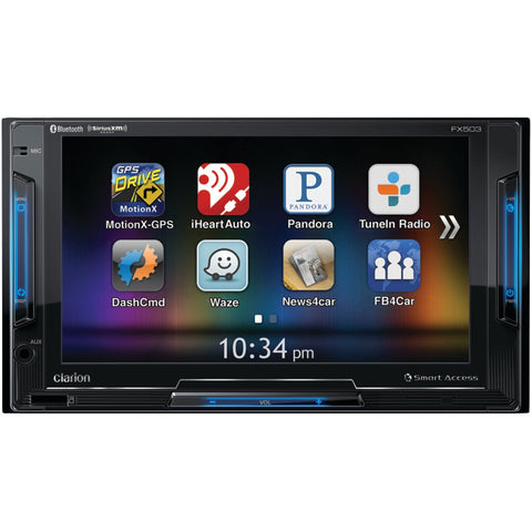 Clarion 6.2&#34; Double-din In-dash Multimedia Smart Access Receiver With Bluetooth Siriusxm Ready & Pandora Internet Radio