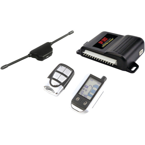 Crimestopper 2-way Lcd Paging Alarm & Keyless Entry System With Rechargeable Remote